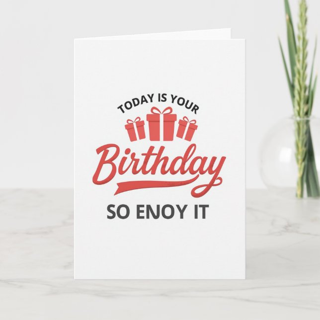 Cartão de Aniversário Personalizado (Frente)