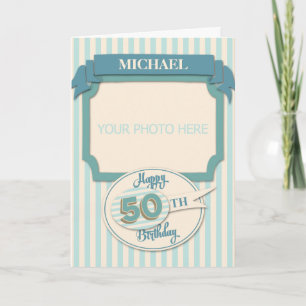Cartão de aniversário personalizado 50º - Adiciona