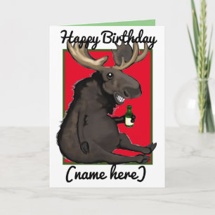 Cartão de Aniversário Personalizado Cartoon Drunke