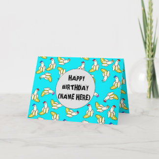 Cartão de Aniversário Personalizado com Desenho de