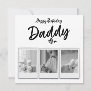 Cartão de Aniversário Personalizado com Foto do Pa