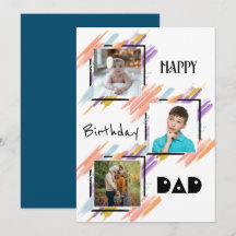 Cartão de Aniversário Personalizado com Foto Feliz