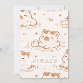 Cartão de aniversário personalizado com nome Capiv
