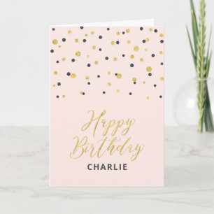 Cartão de Aniversário Personalizado com Nome em Do