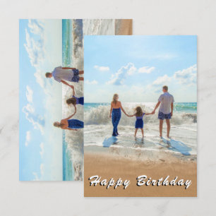 Cartão de Aniversário Personalizado com Sua Foto
