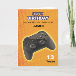 Cartão de Aniversário Personalizado de Controle de