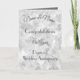 Cartão de Aniversário Personalizado de Diamante