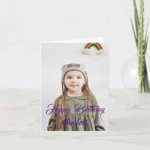 Cartão de Aniversário Personalizado de Fotografi