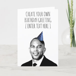 Cartão de Aniversário Personalizado de Hakeem Jeff