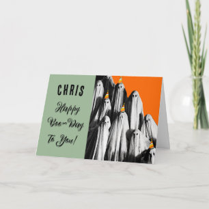 Cartão de aniversário personalizado de Halloween