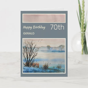 Cartão de Aniversário Personalizado de Natureza Cê