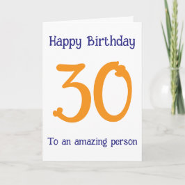 Cartão de Aniversário Personalizado de Terracota M