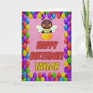 Cartão de Aniversário Personalizado Divertido com