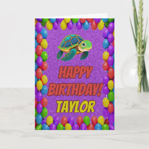 Cartão de Aniversário Personalizado Divertido de T