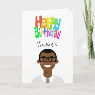 Cartão de Aniversário Personalizado do Avatar
