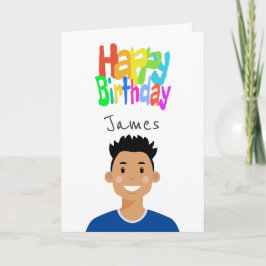 Cartão de Aniversário Personalizado do Avatar