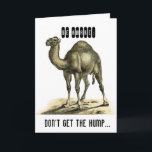 CARTÃO DE ANIVERSÁRIO PERSONALIZADO DO CAMEL FUNNY<br><div class="desc">VINTAGE CAMEL PEGOU O CARTÃO DE ANIVERSÁRIO PERSONALIZADO DO ENORME VELHO PIADA</div>