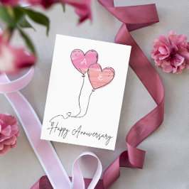 Cartão de Aniversário Personalizado dos Balões do 