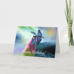 Cartão de aniversário personalizado Dragon Fly
