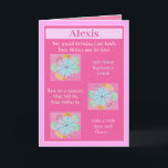 Cartão de Aniversário Personalizado E Bonito Da Av<br><div class="desc">Um cartão de aniversário de desejo muito especial para um destinatário sortudo. Altere o nome no cartão para que o cartão tenha desejos especiais para o destinatário.</div>