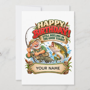 Cartão de aniversário personalizado engraçado de p