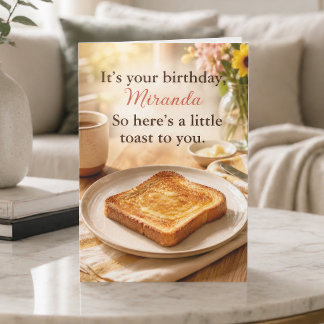 Cartão de Aniversário Personalizado Engraçado e Fo
