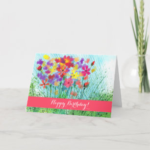 Cartão de Aniversário Personalizado Impressionis