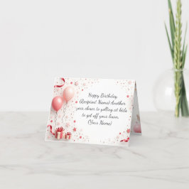 Cartão de Aniversário Personalizado - Nome Persona