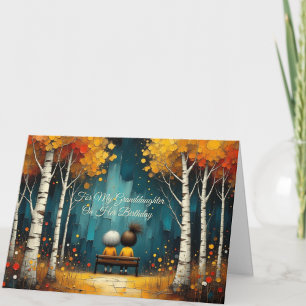 Cartão de Aniversário Personalizado para a Avó e a