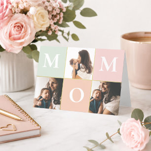 Cartão de aniversário personalizado para a mãe no