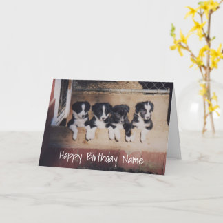 Cartão de Aniversário Personalizado para Cuppies d