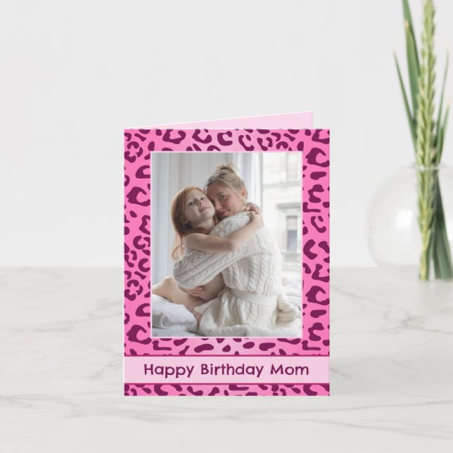 Cartão de Aniversário Personalizado para Mãe com E (Frente)