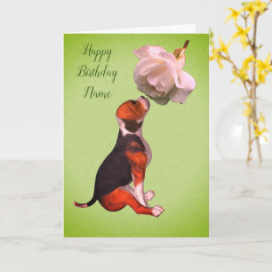Cartão de Aniversário Personalizado para Rosa de B