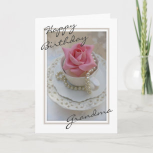 Cartão de Aniversário Personalizado - Shabby Chic