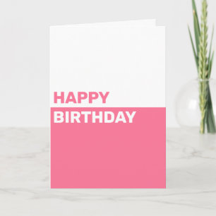 Cartão de Aniversário Personalizado Simples