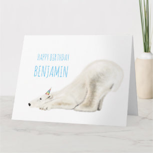 Cartão de Aniversário Personalizado - Urso Polar R