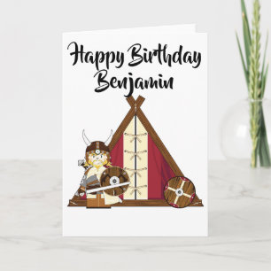 Cartão de Aniversário Personalizado - Viking War
