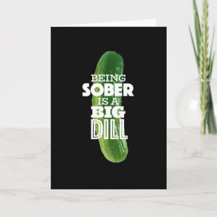 Cartão de aniversário personalizável Big Dill Sobe
