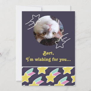 Cartão de aniversário personalizável de padrão est