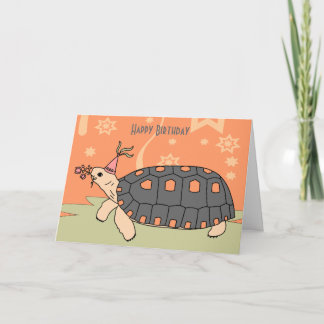 Cartão de Aniversário Personalizável de Pé Vermelh