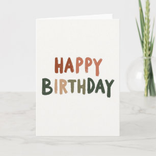 Cartão de Aniversário Pintado