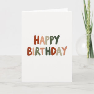 Cartão de Aniversário Pintado à Mão