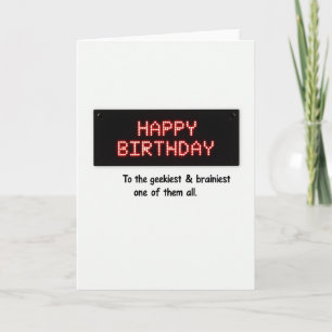 Cartão de Aniversário Pixel