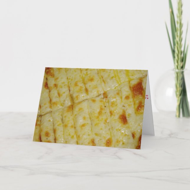 Cartão de Aniversário "Pizza Frie" (Frente)