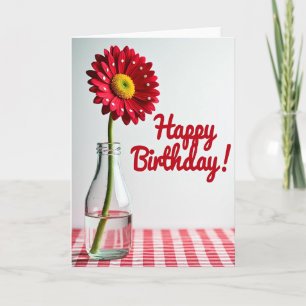 Cartão de Aniversário Polka Dot Blossom
