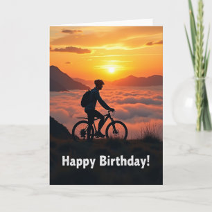 Cartão de Aniversário Pôr do Sol Alegre