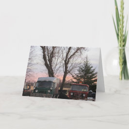 Cartão de Aniversário "Pôr do Sol em Aquarela"