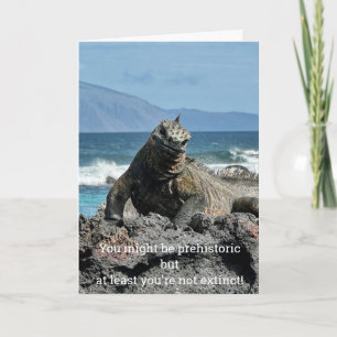 Cartão de Aniversário Pré-Histórico
