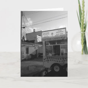 Cartão de aniversário "Preto e Branco" de algodão 