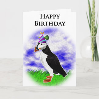 Cartão de Aniversário Puffin